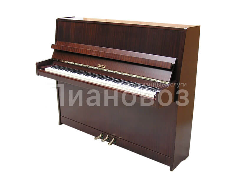 Пример импортного пианино Petrof ниже 120 см